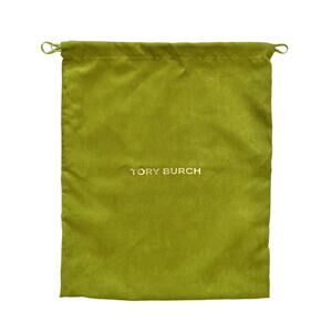 Tory Burch Soft Green Drawstring Protective Cover Sleeper Dust Bag 12"x15"